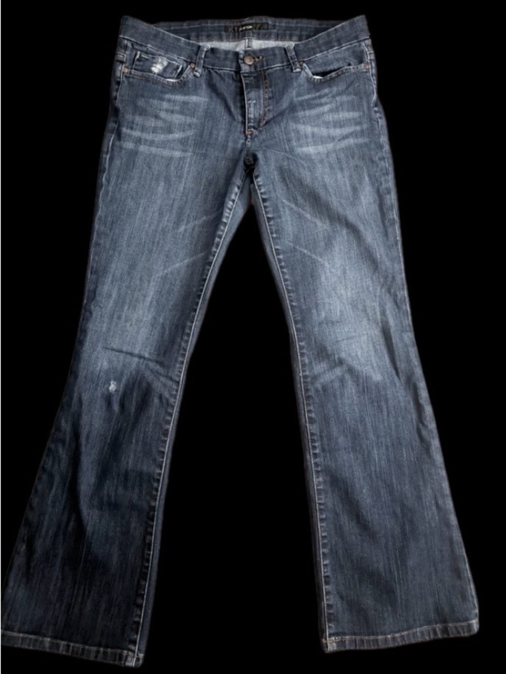 Joe's Jeans Dark Indigo Bootcut Jeans with Back Pocket Stitching